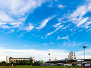 Fototapeta na wymiar Bangkok blue sky