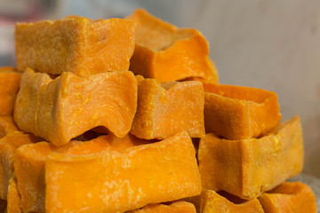 natural soap for sale in the market of Tabriz, Iran
