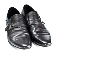 black male shoes with buckles