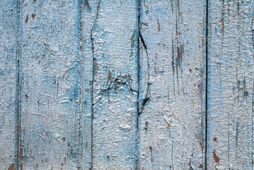 chipped paint on the door of the old boards texture background