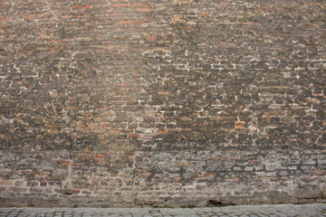 Hintergrund – alte Ziegelsteinmauer