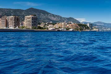 Approaching Monaco from the Mediterranean Sea