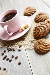 Cookies and cup of coffee