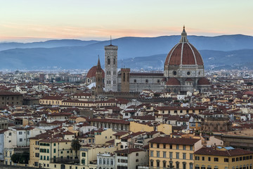 Fototapeta na wymiar view of Florence Cathedral, Italy