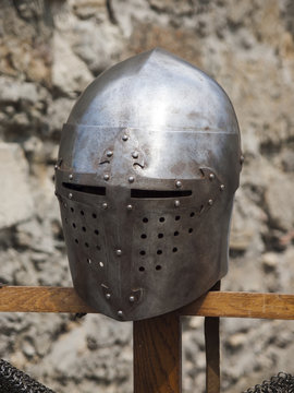 Knight's helmet.