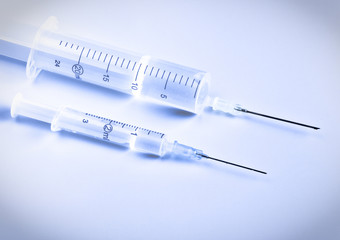 two syringes with remedy