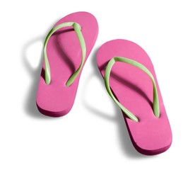 Flip-flop, Pink, Shoe.