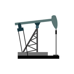 Oil rig. Oil pumps illustration vector. Equipment for the oil in