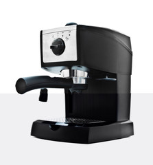 black espresso machine