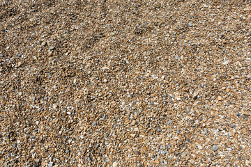 Background of shingle on a beach