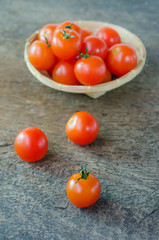 Fototapeta na wymiar Red cherry tomatoes