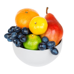 Fresh fruits in bowl