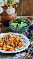 Barley Pilaf with meat