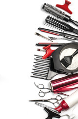 Professional hairdresser tools - obrazy, fototapety, plakaty