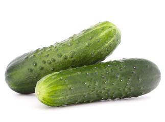 Cucumber vegetable  isolated on white background cutout
