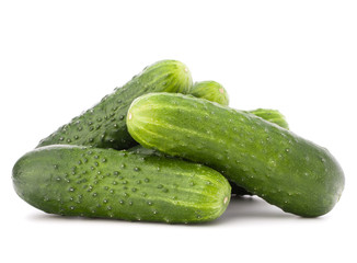 Cucumber vegetable  isolated on white background cutout