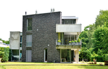 Luxury house at sunny day in Germany