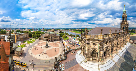 Fototapeta premium Panoramic view of Dresden