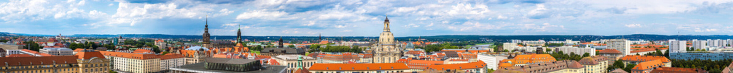 Naklejka na ściany i meble Panoramic view of Dresden