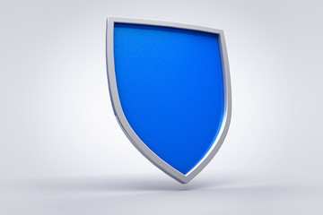3D Security Shield background. Protection concept.