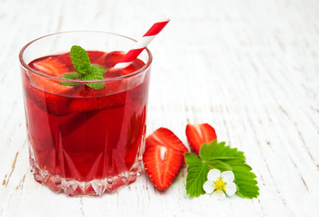 Summer strawberry drink