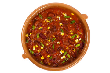 Vegetable Soup Chili. Selective focus.