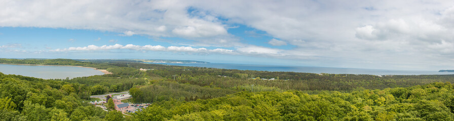 Obraz premium Rügen Panorama Ostsee und Kleiner Jasmunder Bodden