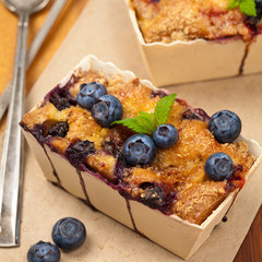 Blueberry Mini Cakes. Selective focus.