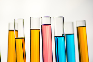 science laboratory test tubes