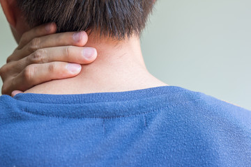 Man with neck pain