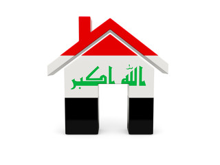 Home with flag of iraq