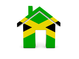 Home with flag of jamaica