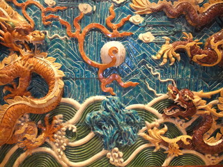 Obraz premium Dragon on the wall 
