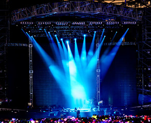 Stage Spotlight with Laser rays