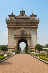 Fototapeta na wymiar Patuxai - Vientiane Laos