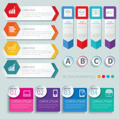 set of infographic templates