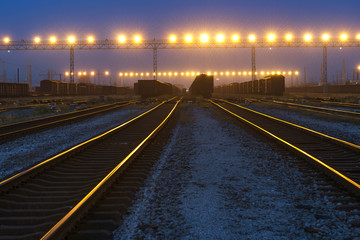 Naklejka premium The way forward railway