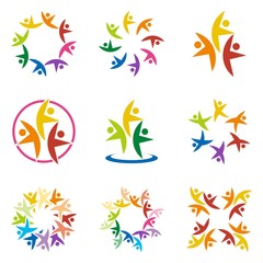 Logo Business Teamwork Leadership Concept Vector