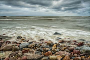 Baltic sea at beautiful landscape,