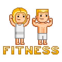 Pixel people and fitness