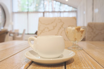 Interior of a modern cafe