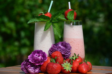 Erdbeershake mit Sekt