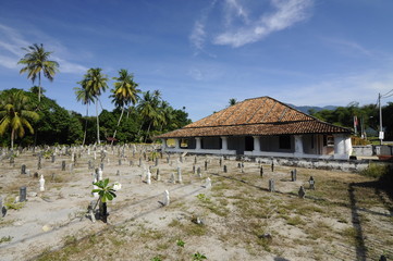 The old Mosque of Pengkalan Kakap in Merbok, Kedah