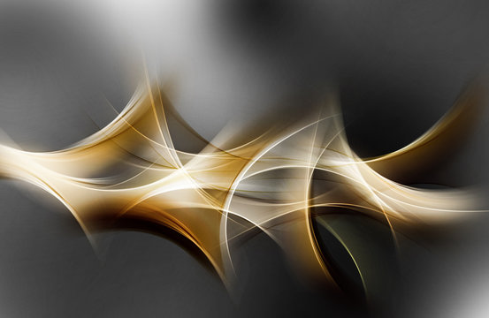 Fototapeta Elegant Light Gold Abstract Design