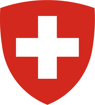 Coat of arms of Switzerland, vector illustration