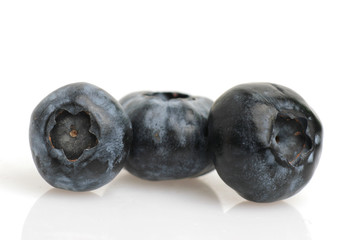 Blueberries isolated on white background