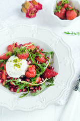 Salad with strawberry