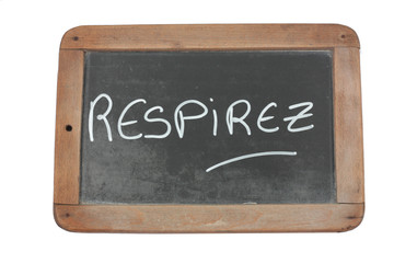 Obraz premium ardoise respirez 12062015