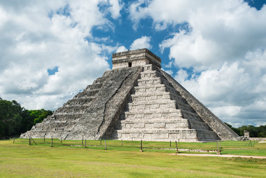 Maya pyramid in Chichen-Itza, Mexico