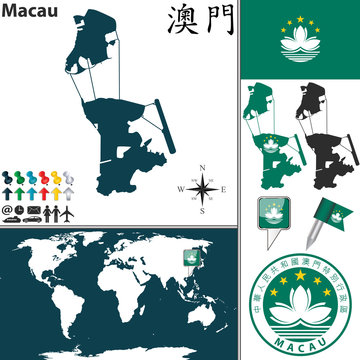 Map of Macau